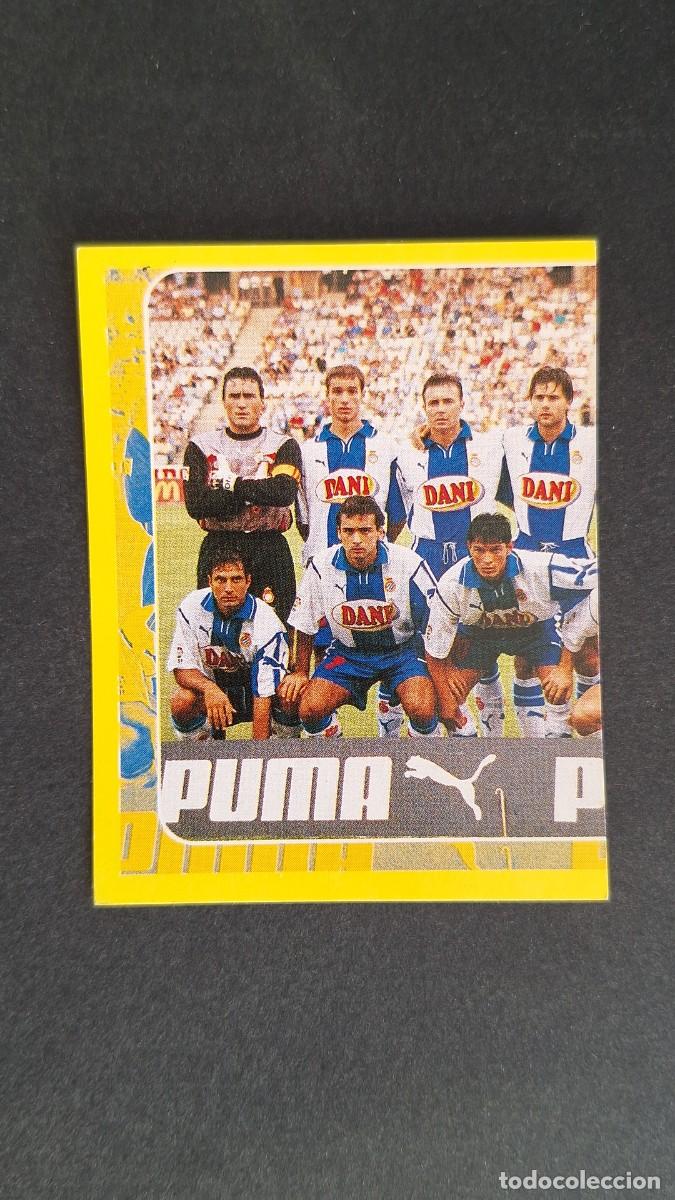 Fu&szlig;ball-Sticker: ALINEACION IZQUIERDA R. C. D. ESPA&Ntilde;OL PANINI SUPERCAMPEONATO 1998/99 98 99 NUNCA PEGADO SIN PEGAR
