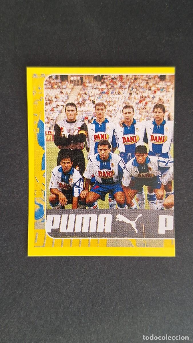 Fu&szlig;ball-Sticker: ALINEACION IZQUIERDA R. C. D. ESPA&Ntilde;OL PANINI SUPERCAMPEONATO 1998/99 98 99 NUNCA PEGADO SIN PEGAR