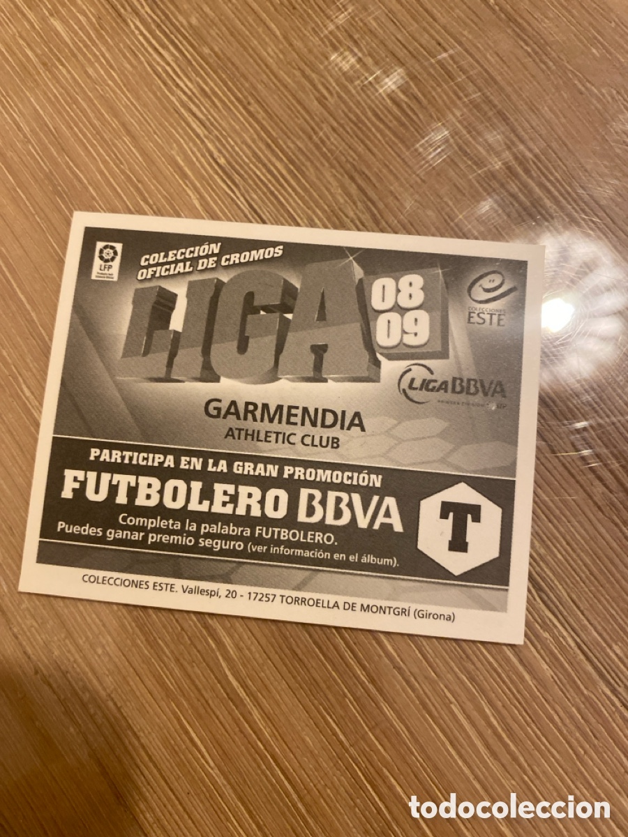 Cromos de f&uacute;tbol: Garmendia Athletic ediciones este 08 09 - Foto 2