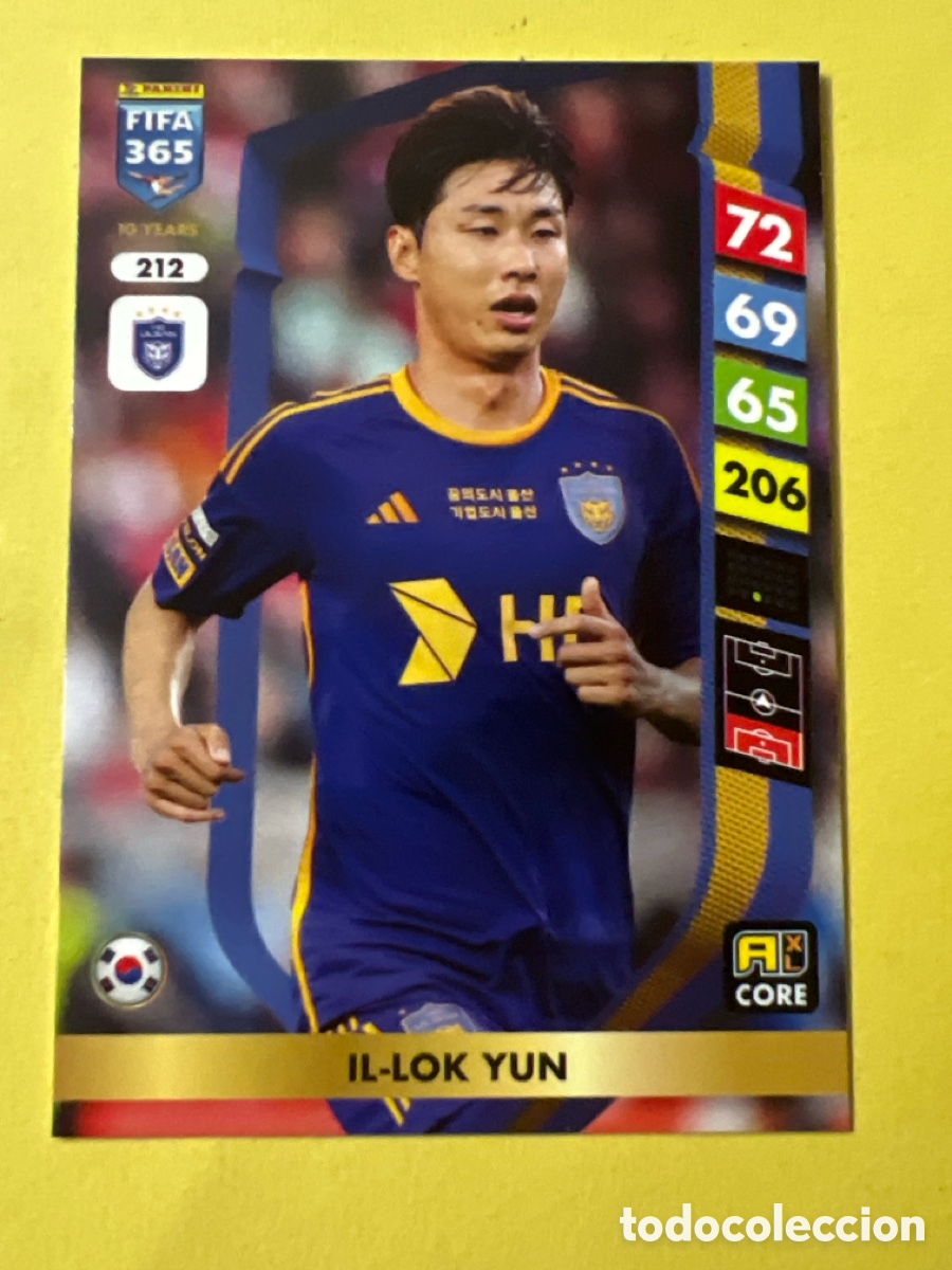 Football Stickers: A900. Panini Adrenalyn XL FIFA 365 2025 N&ordm; 212 Il-Lok Yun