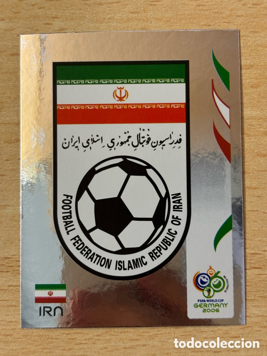 Cromos de F&uacute;tbol: # 264 Escudo Emblema Selecci&oacute;n Iran Mundial Alemania 2006