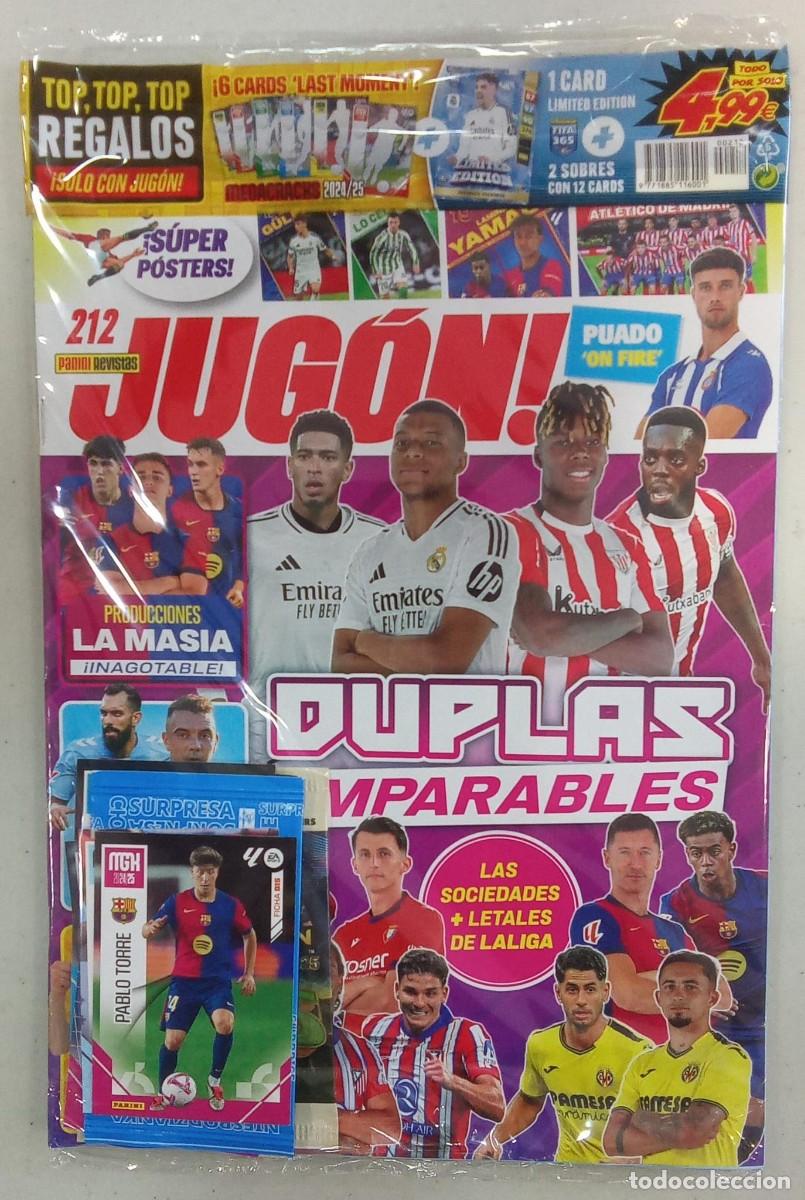 Cromos de f&uacute;tbol: Revista JUG&Oacute;N! n&ordm;212 - Foto 1