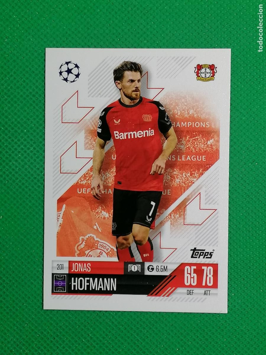 Cromos de F&uacute;tbol: 201 JONAS HOFMAN LEVERKUSEN ⚽ TOPPS MATCH ATTAX 2024 2025 24 25 ⚽