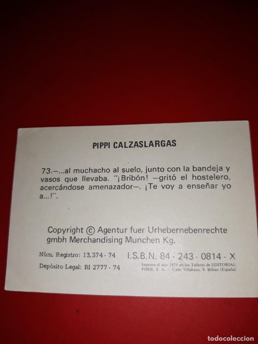 Cromos de f&uacute;tbol: PIPPI CALZASLARGAS cromo # 73 - Foto 2