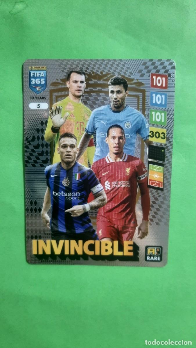 Football Stickers: CROMO 5 INVENCIBLE GOLDEN BALLER FIFA 365 2025 ADRENALYN 24-25