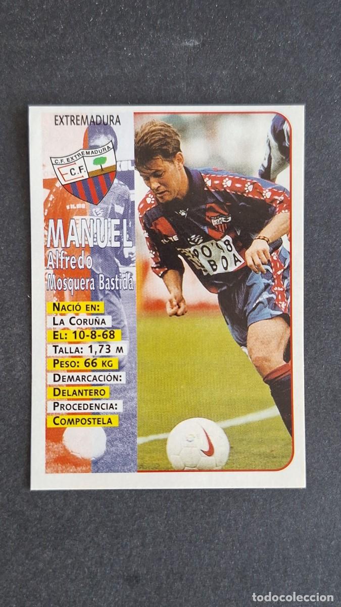 Figurine di Calcio: MANUEL C. F. EXTREMADURA PANINI LIGA 1998/99 98 99 NUNCA PEGADO SIN PEGAR
