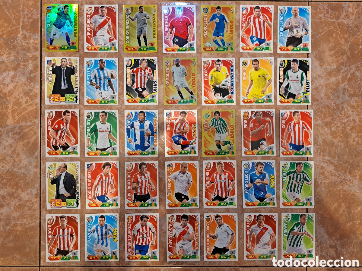 Cromos de F&uacute;tbol: LOTE 112 FICHAS ADRENALYN 2011/2012