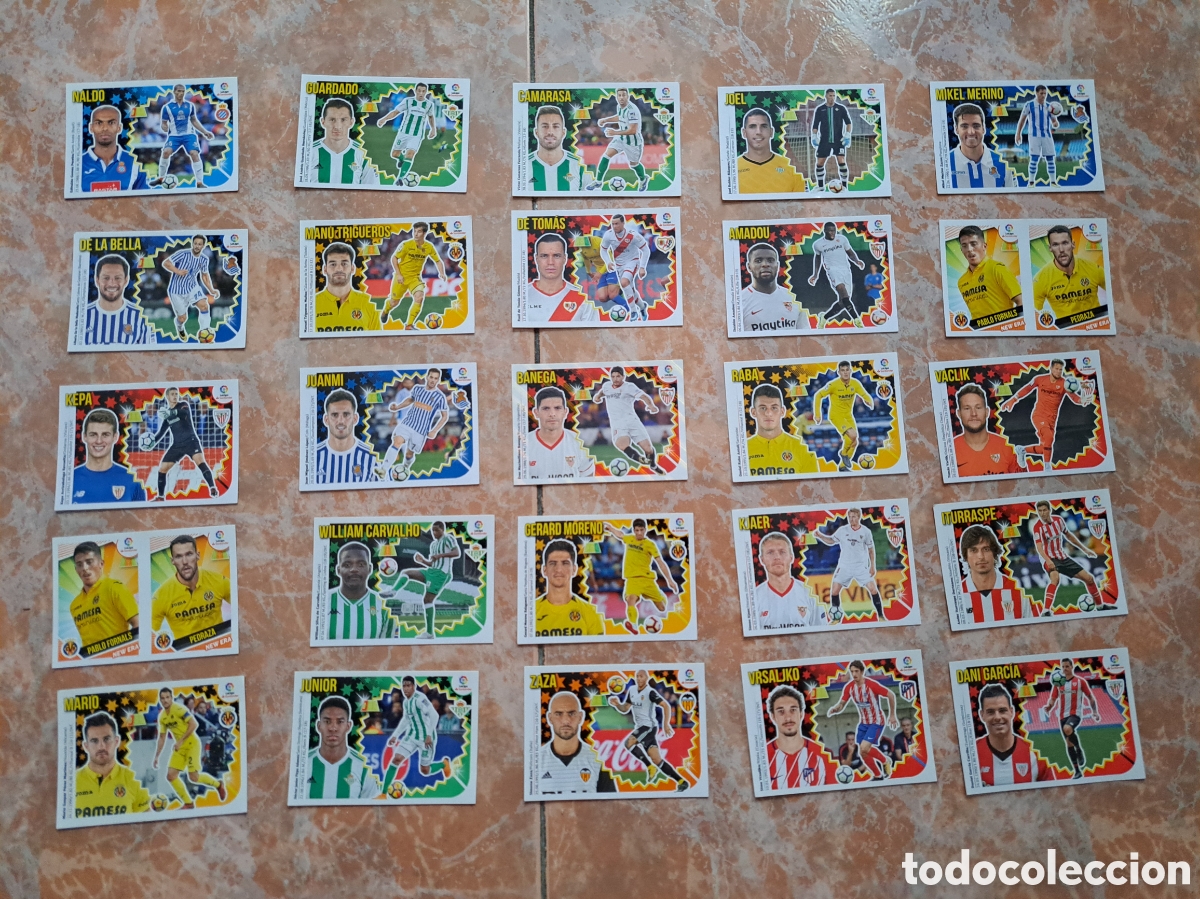 Cromos de F&uacute;tbol: LOTE 149 CROMOS LIGA ESTE DISTINTAS TEMPORADAS