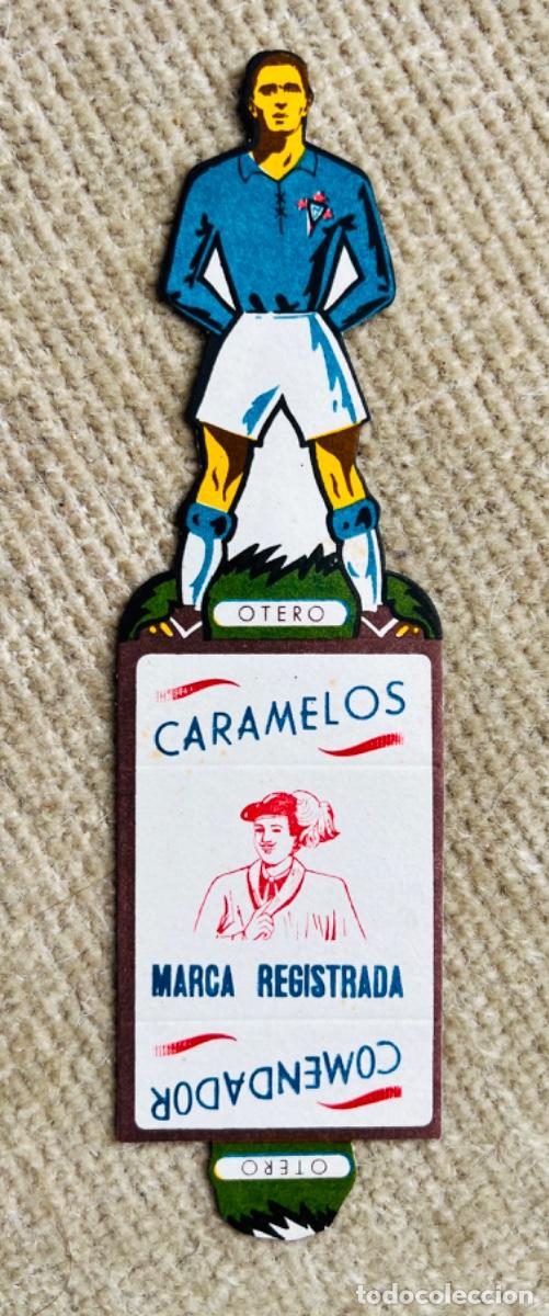 Figurine di Calcio: Otero (Celta de Vigo) - Cromo troquelado de f&uacute;tbol - A&ntilde;os 50 - Publicidad Caramelos Comendador