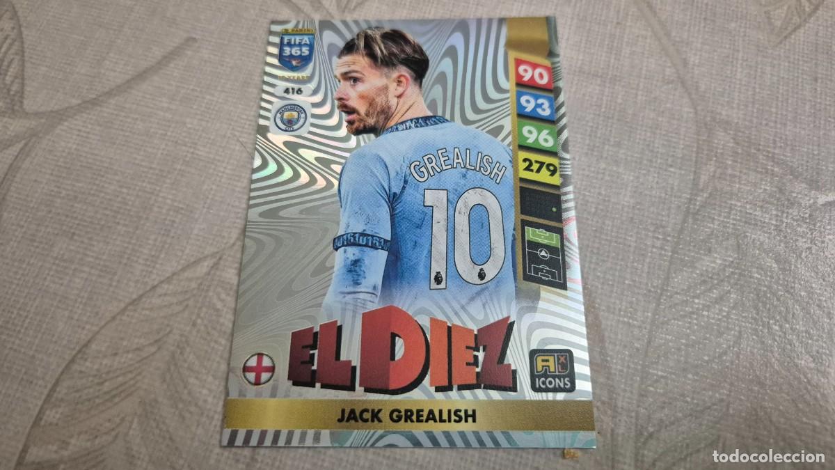 Cromos de F&uacute;tbol: LOTE PANINI ADRENALYN XL FIFA 365 2025 N&ordm; 416 EL DIEZ JACK GREALISH