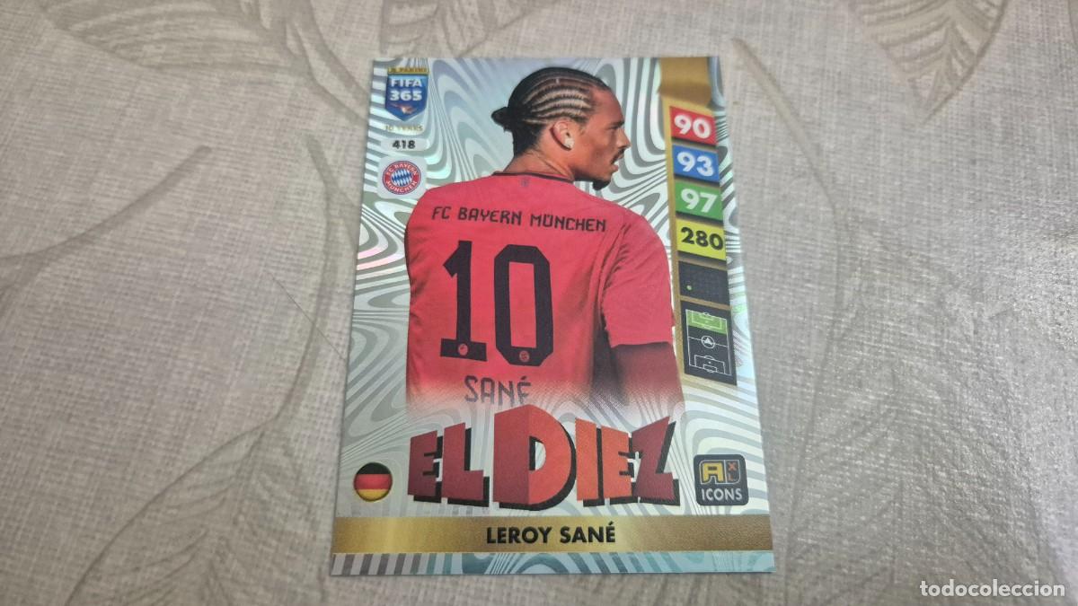 Fu&szlig;ball-Sticker: LOTE PANINI ADRENALYN XL FIFA 365 2025 N&ordm; 418 EL DIEZ LEROY SANE