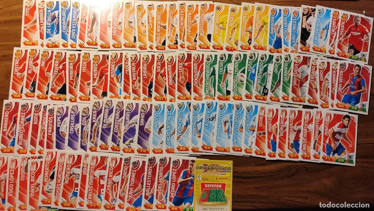 Cromos de f&uacute;tbol: QUEX CRM201 CROMOS DEPORTES - LOTE DE 100 CROMOS CARTAS TRADING CARDS FUTBOL LIGA 2011-2012