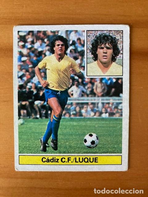 Cromos de f&uacute;tbol: LUQUE CADIZ 81-82 ESTE SIN PEGAR - Foto 1