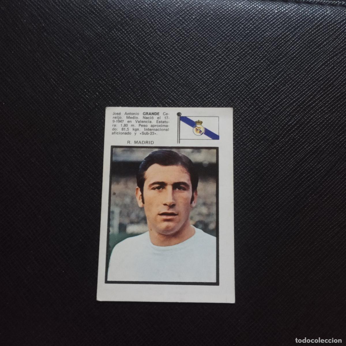 Cromos de f&uacute;tbol: GRANDE REAL MADRID FHER 1971 1972 CROMO FUTBOL LIGA 71 72 - DESPEGADO - A80 PG37