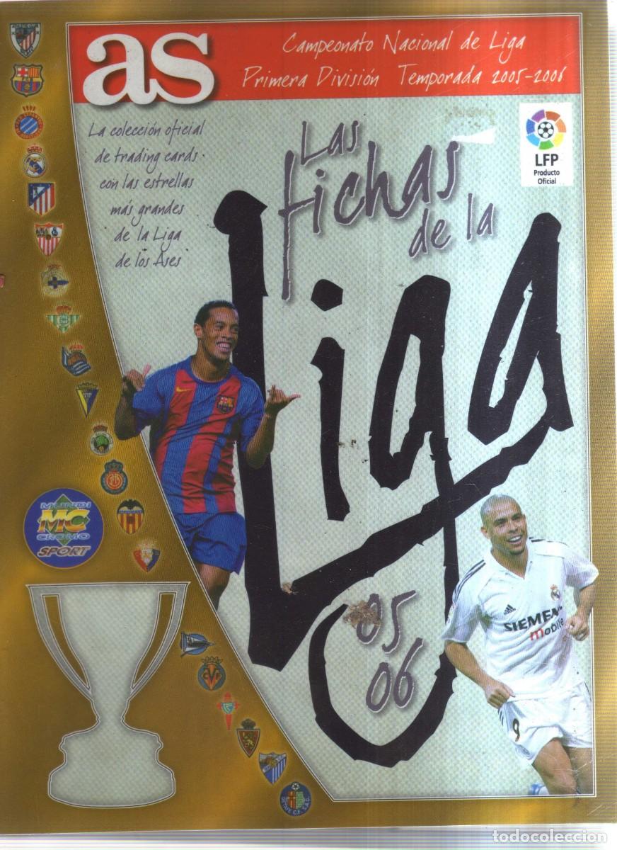 Cromos de Futebol: LAS FICHAS DE LA LIGA 2005\2006 ALBUM CON 228 CROMOS