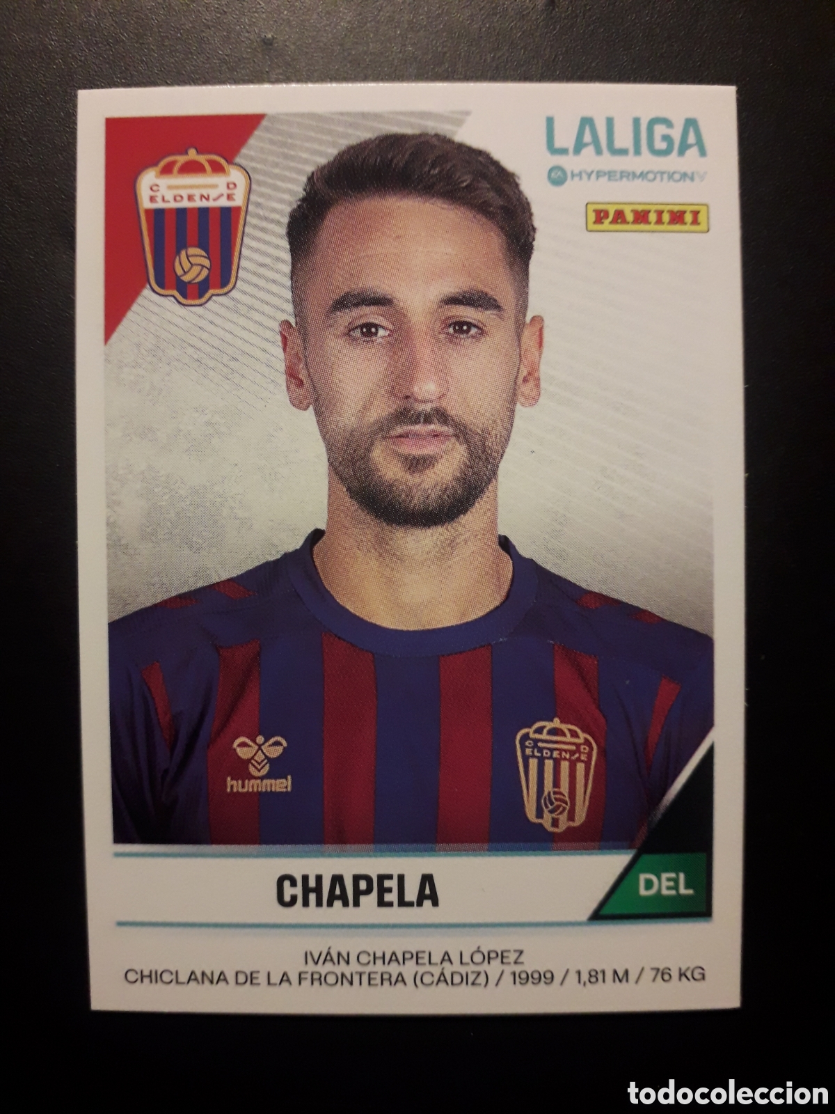 Cromos de f&uacute;tbol: CHAPELA ELDENSE N&deg; 208 LALIGA HYPERMOTION 24 25 2024 2025 PANINI SIN PEGAR PEDIDO M&Iacute;NIMO 3&euro;