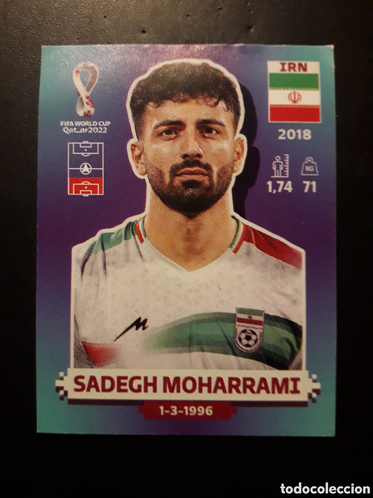 Football Stickers: SADEAGH MOHARRAMI IR&Aacute;N N&deg; 10 COPA MUNDIAL DE F&Uacute;TBOL QATAR 2022 22 PANINI SIN PEGAR PEDIDO M&Iacute;NIMO 3&euro;.