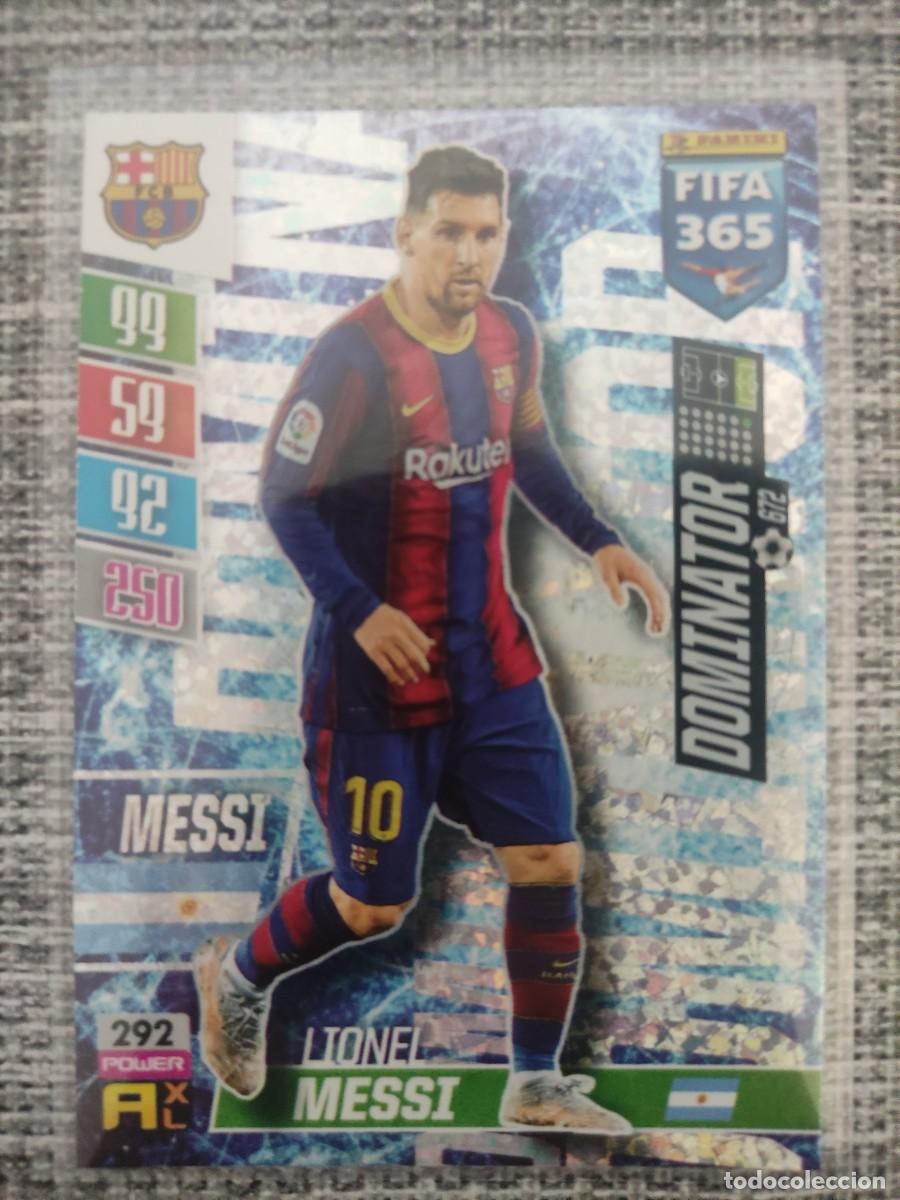 Cromos de f&uacute;tbol: FIFA 365 2022 LIONEL MESSI. &rdquo;DOMINATOR&rdquo;. FC.BARCELONA
