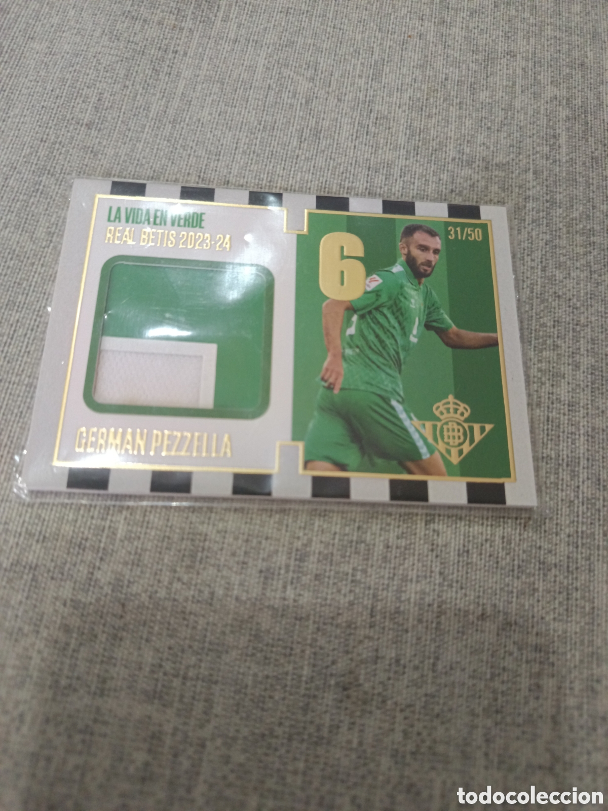 Cromos de Futebol: LA VIDA EN VERDE - 11 M / 50 GERMAN PEZZELA - 31/50 MEMORABILIA CARD