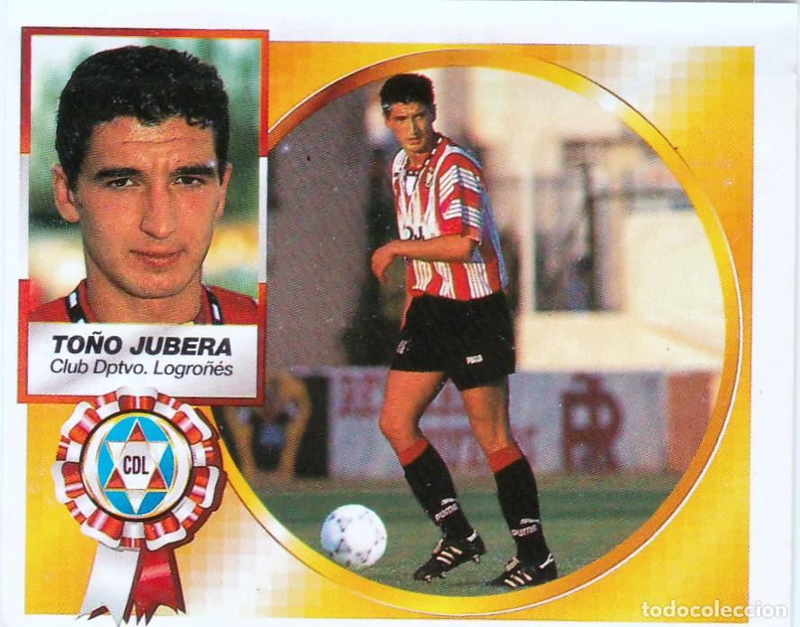 Cromos de f&uacute;tbol: ESTE 94/95 - TO&Ntilde;O JUBERA - COLOCA DEL C.D. LOGRO&Ntilde;ES - EN VENTANILLA (A-9) - Foto 1