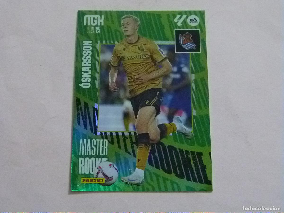 Cromos de f&uacute;tbol: TRADING CARD FUTBOL OSKARSSON REAL SOCIEDAD ROOKIE N&ordm; 509 LIGA MEGACRACKS 2024-2025/24-25 PANINI