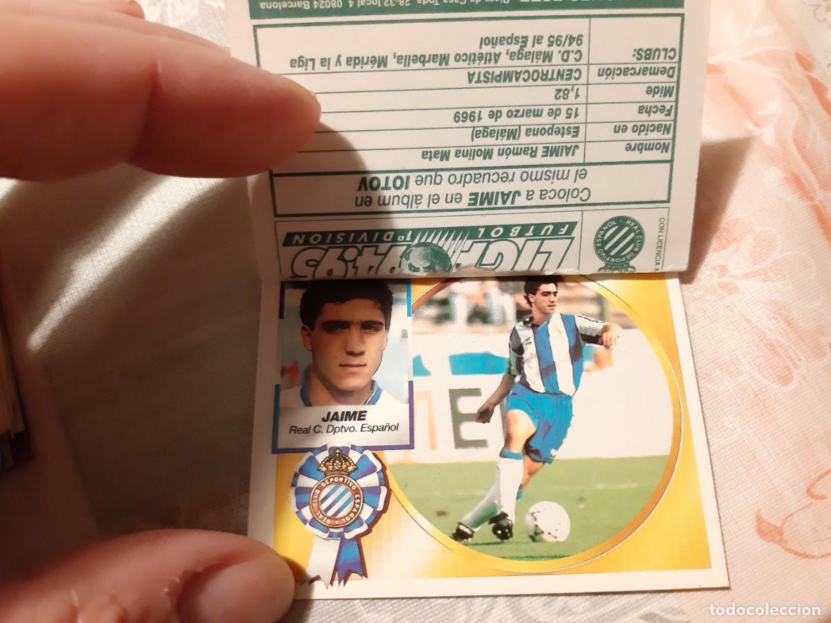 Cromos de f&uacute;tbol: ESTE 94/95 - JAIME DOBLE IMAGEN - COLOCAS - LOS 2 EN VENTANILLA (A-9) - Foto 2