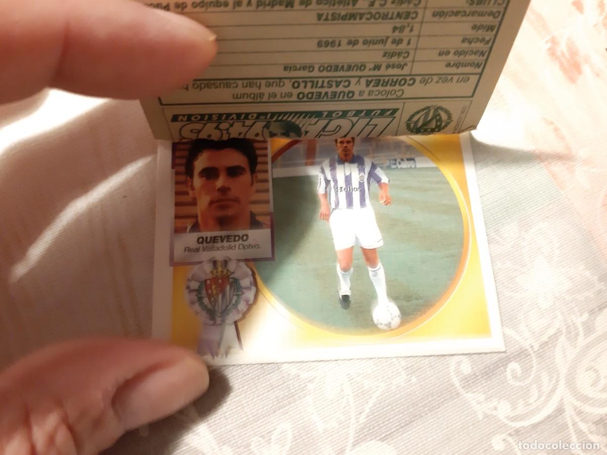 Cromos de f&uacute;tbol: ESTE 94/95 - QUEVEDO DOBLE IMAGEN - COLOCAS - LOS 2 EN VENTANILLA (A-9) - Foto 2