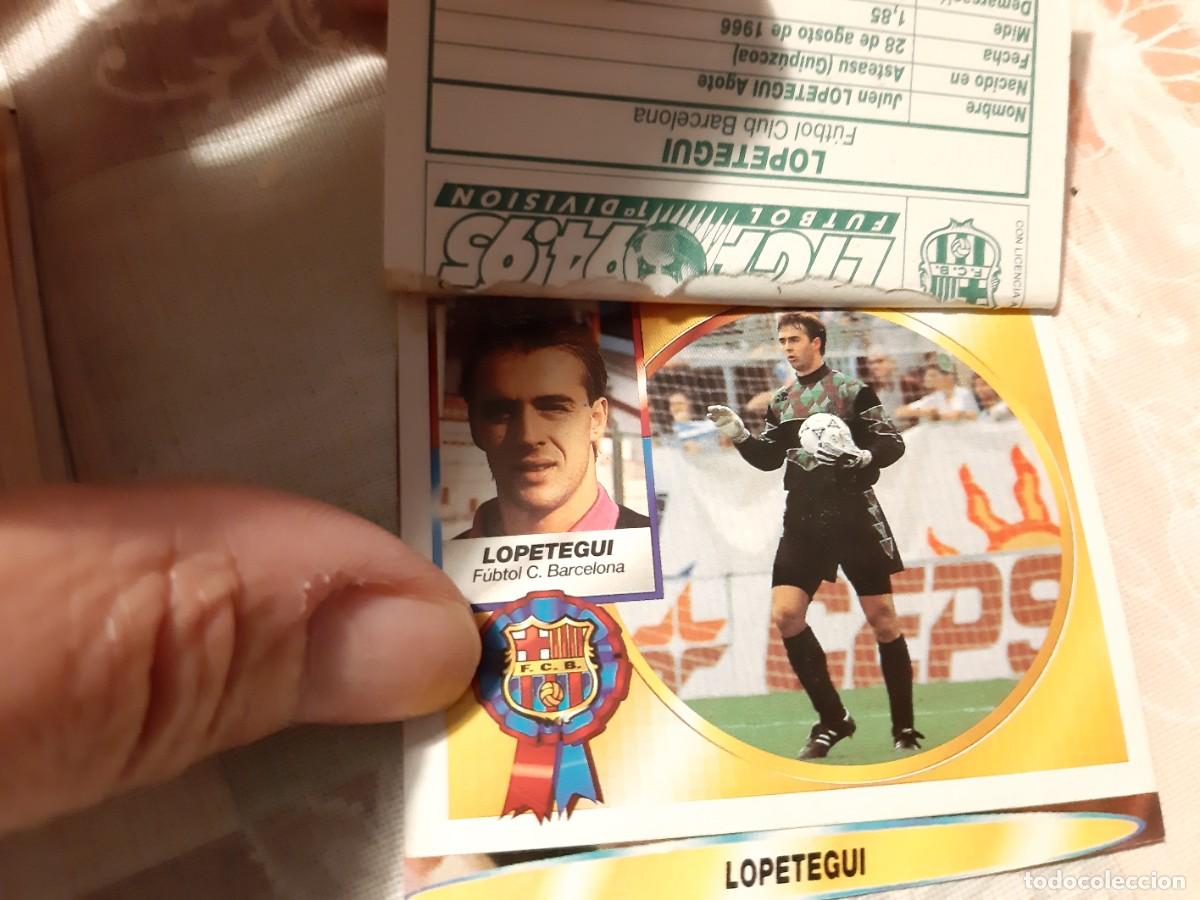 Cromos de f&uacute;tbol: ESTE 94/95 - LOPETEGUI - DOBLE IMAGEN - 1 EN VENTANILLA (A-9) - Foto 2