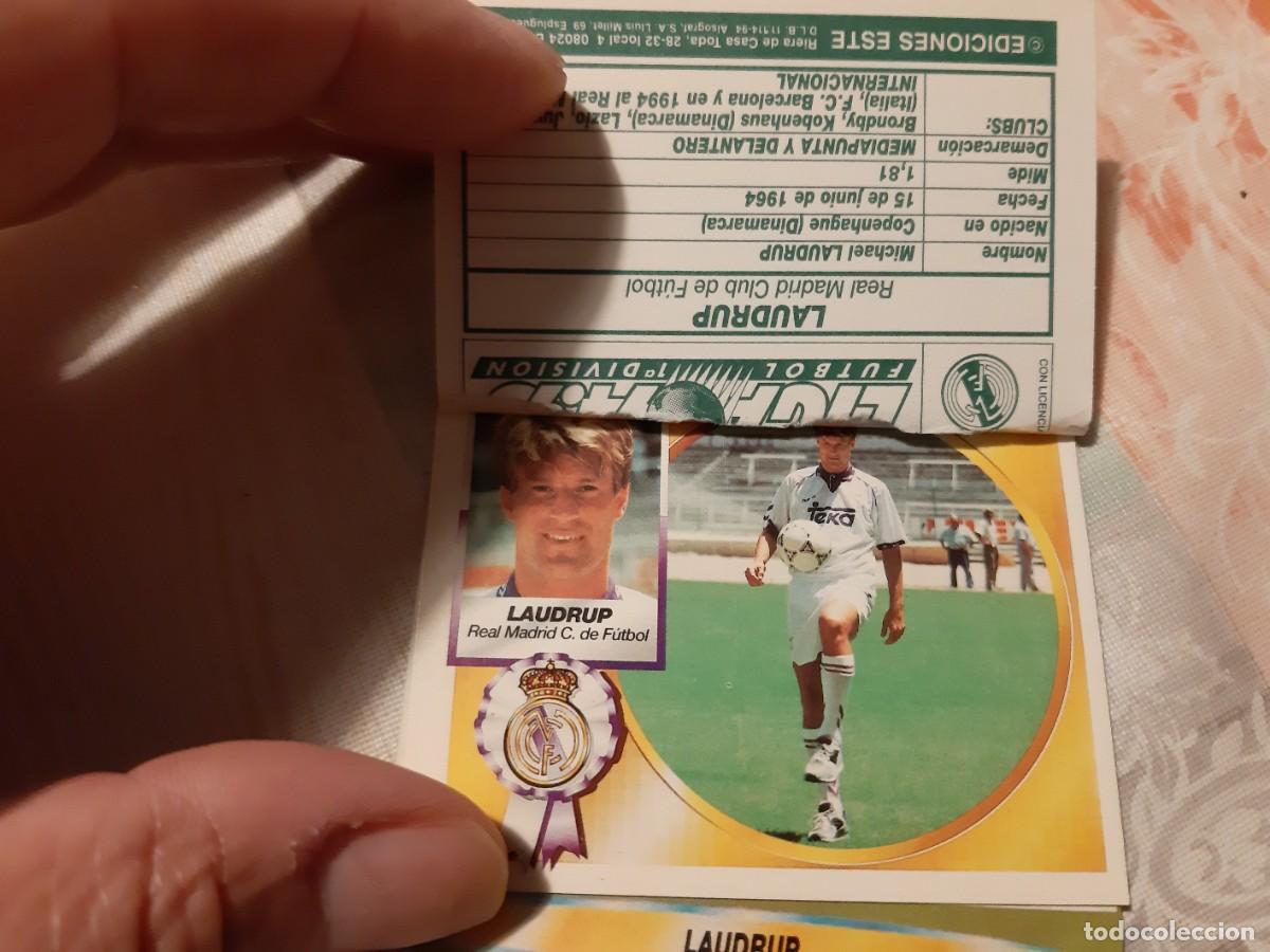 Cromos de f&uacute;tbol: ESTE 94/95 - LAUDRUP - TRIPLE IMAGEN - 2 EN VENTANILLA (A-9) - Foto 2