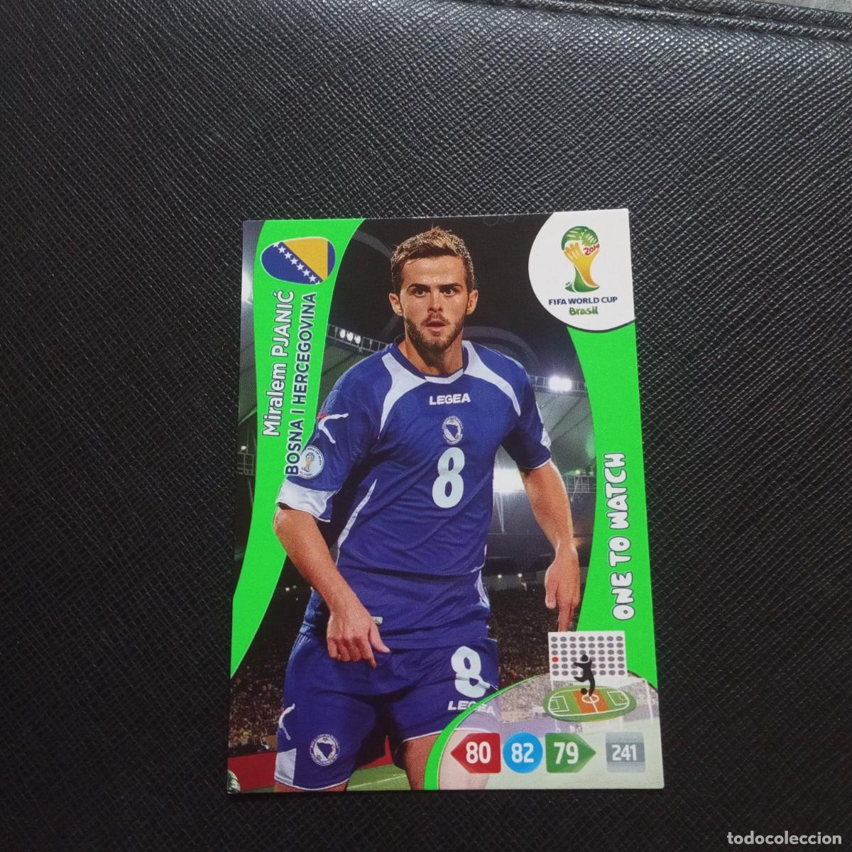 Football Stickers: PJANIC BOSNIA ADRENALYN MUNDIAL BRASIL 2014 CROMO FUTBOL 14 - (MD09/10-1) PG22