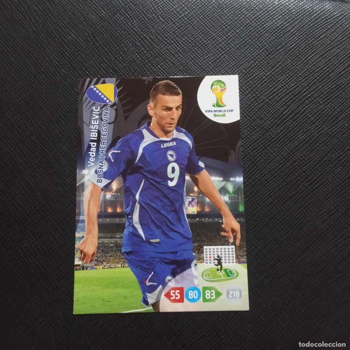 Football Stickers: IBISEVIC BOSNIA ADRENALYN MUNDIAL BRASIL 2014 CROMO FUTBOL 14 - (MD09/10-1) PG22