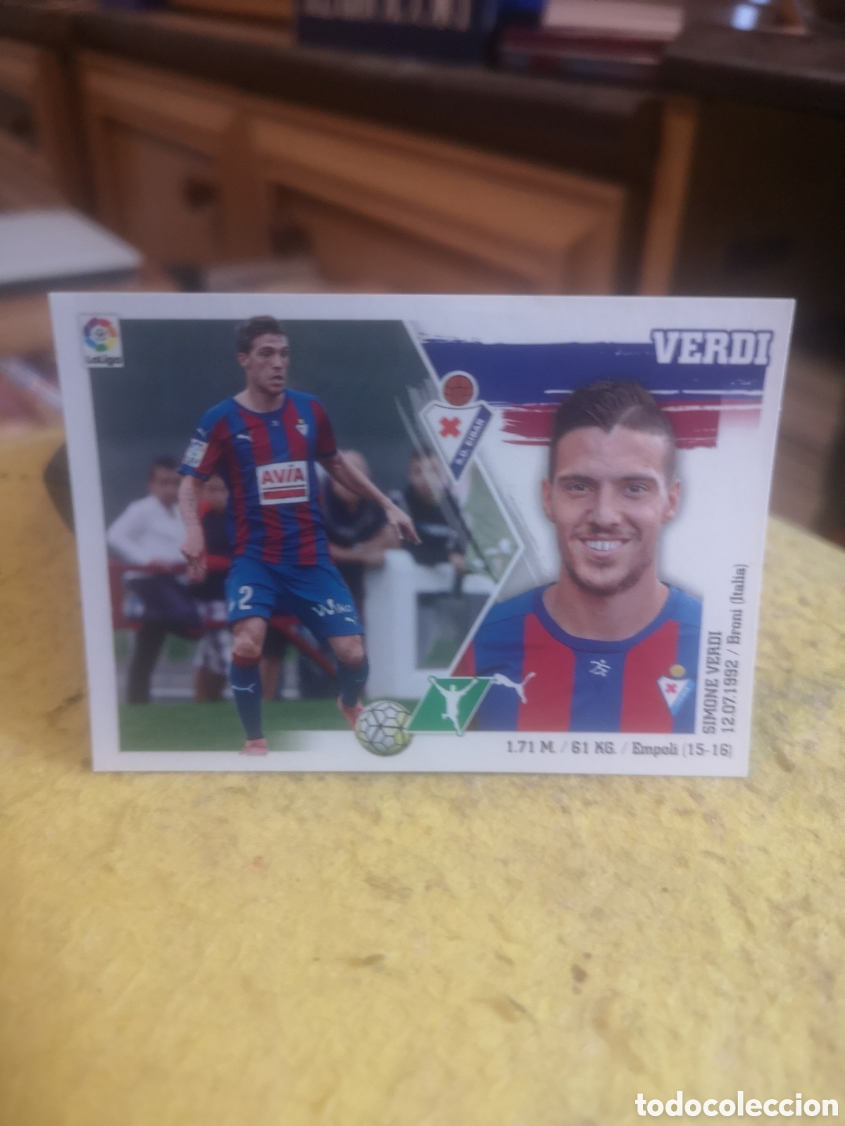 Cromos de f&uacute;tbol: EDICIONES ESTE 2015 2016 VERDI COLOCA 19 BIS - EIBAR - Foto 1