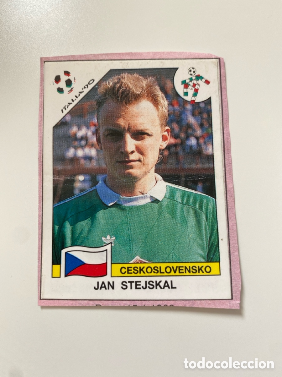 Cromos de f&uacute;tbol: Cromo panini mundial Italia 90 n&uacute;mero 77 Stejskal - Stickers album world cup Italy 1990