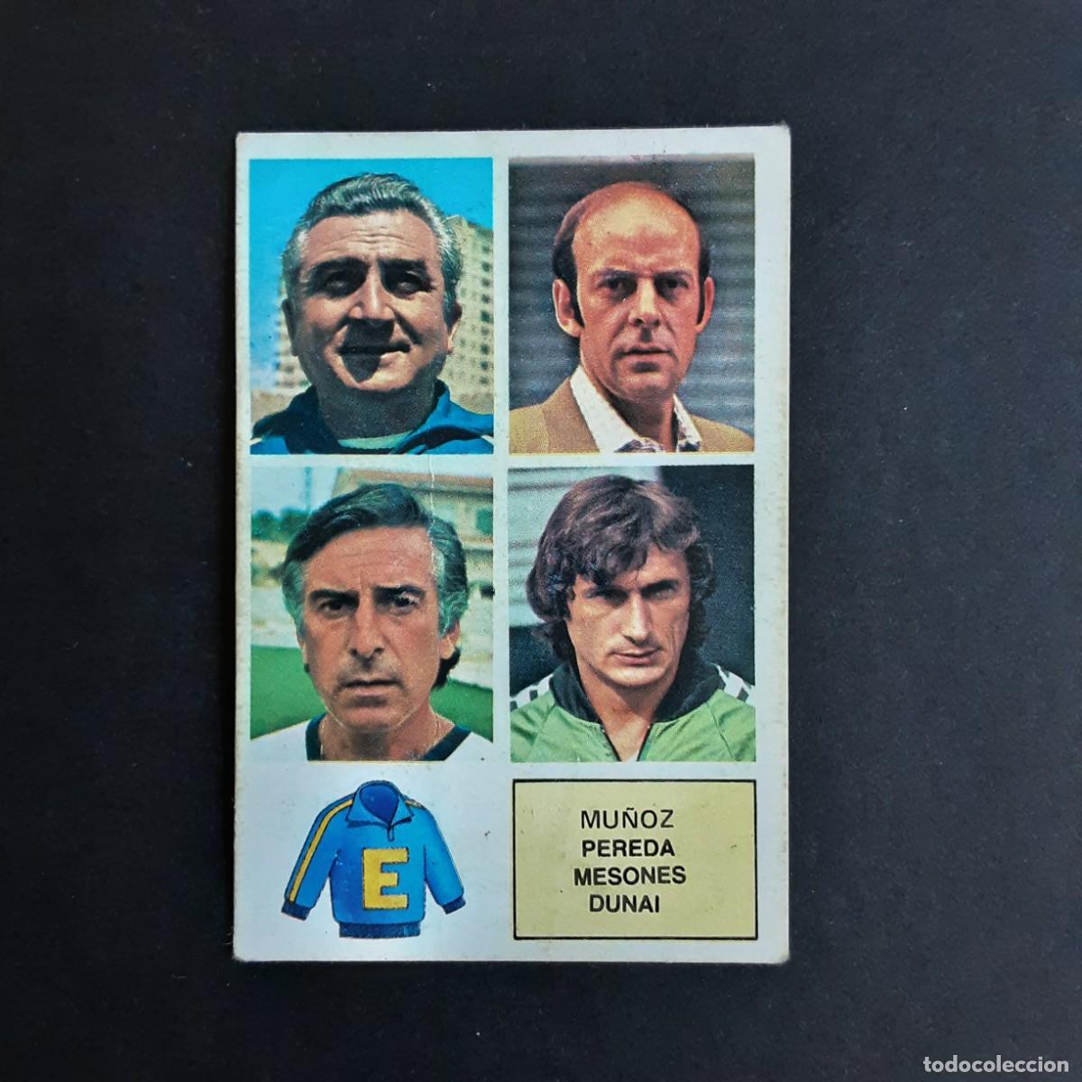 Cartes &agrave; collectionner de Football: LIGA ESTE 1982 1983 82 83 EDICIONES ESTE ENTRENADORES MU&Ntilde;OZ DUNAI DOBLE IMAGEN DESPEGADO