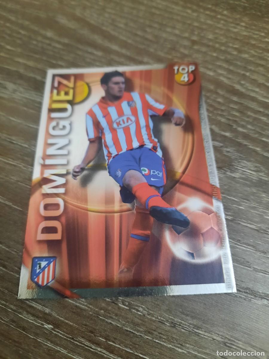 Football Stickers: 562 dominguez top4 brillo liso rojo quiz game collection 2011 mundicromo
