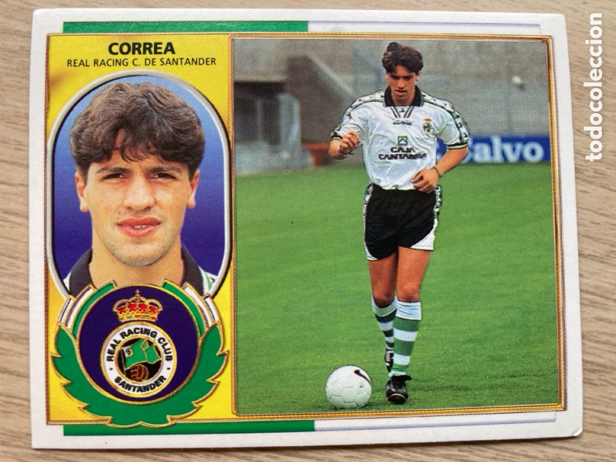 Figurine di Calcio: CORREA COLOCA RACING DE SANTANDER CROMO FUTBOL LIGA EDICIONES ESTE 1996-1997 96-97