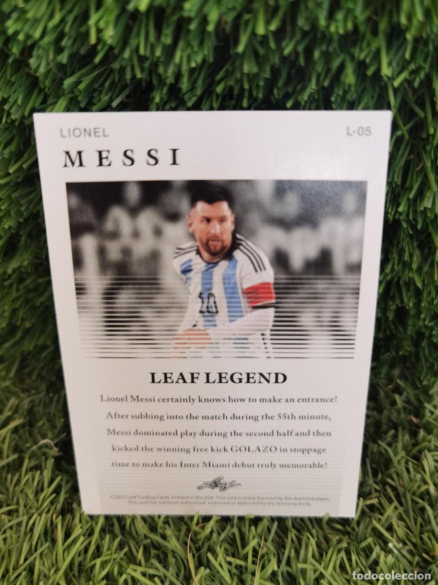 Cromos de f&uacute;tbol: Messi leaf Argentina - Foto 2