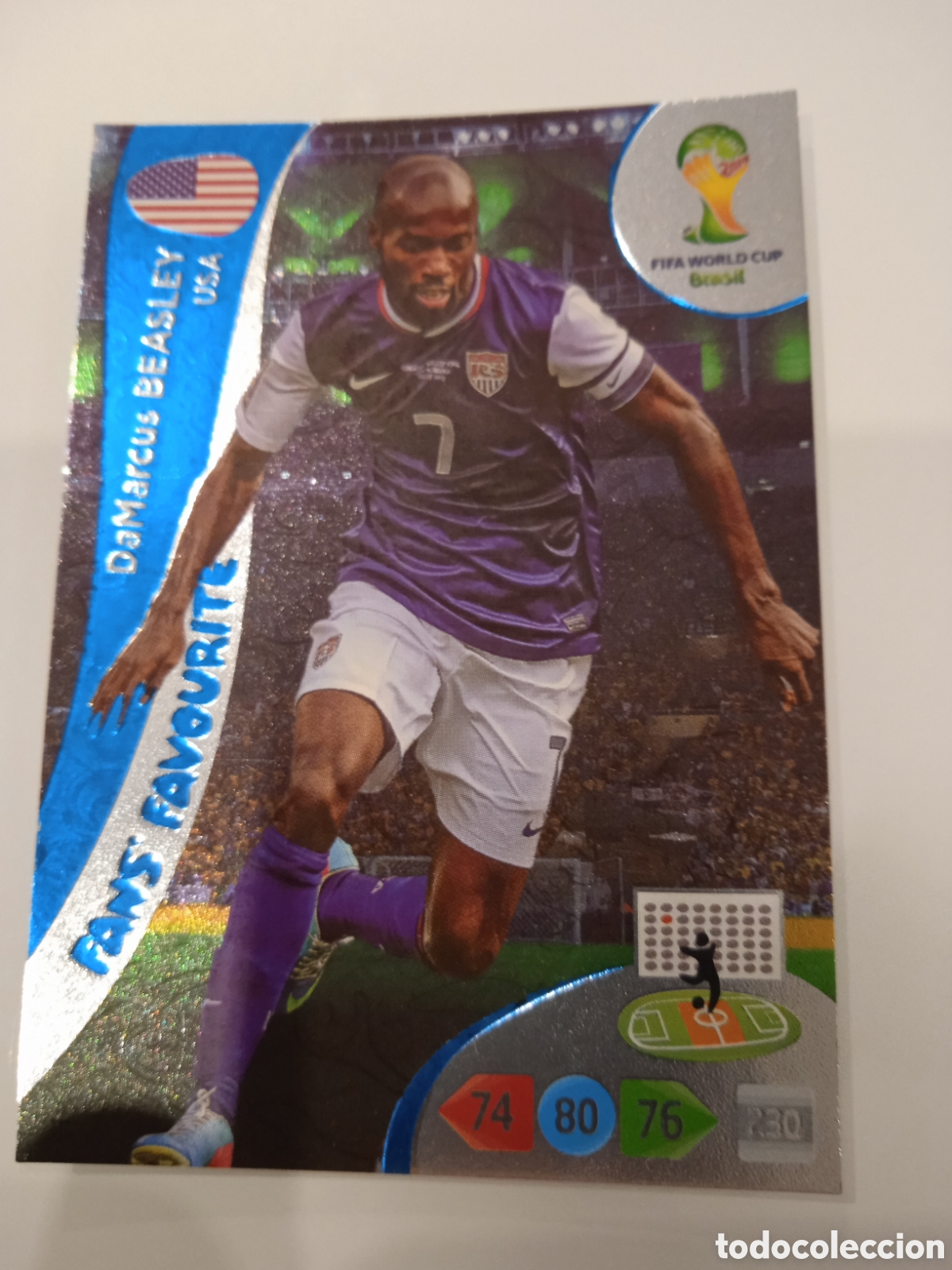 Cromos de F&uacute;tbol: DaMarcus Beasley USA Fans' Favourite fifa world cup Brasil Adrenalyn 2014