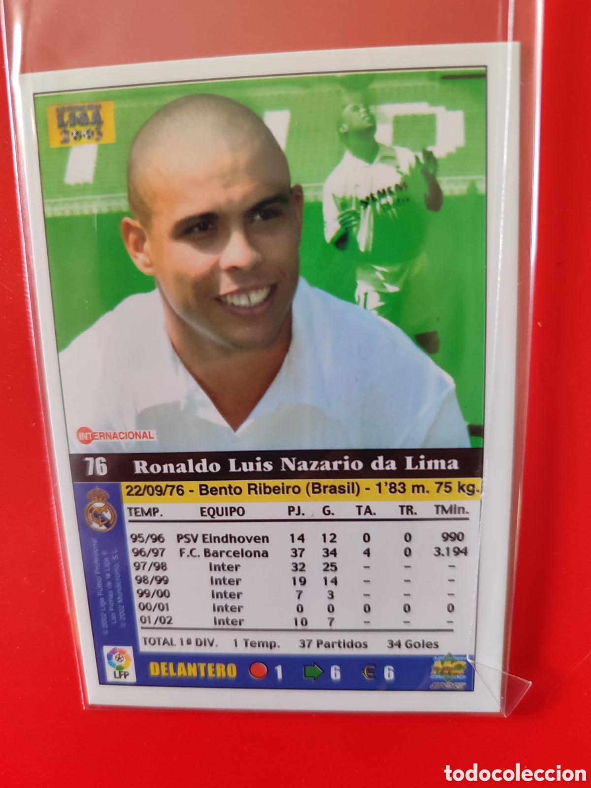 Cromos de f&uacute;tbol: Ronaldo Mundicromo 2003 - Foto 5