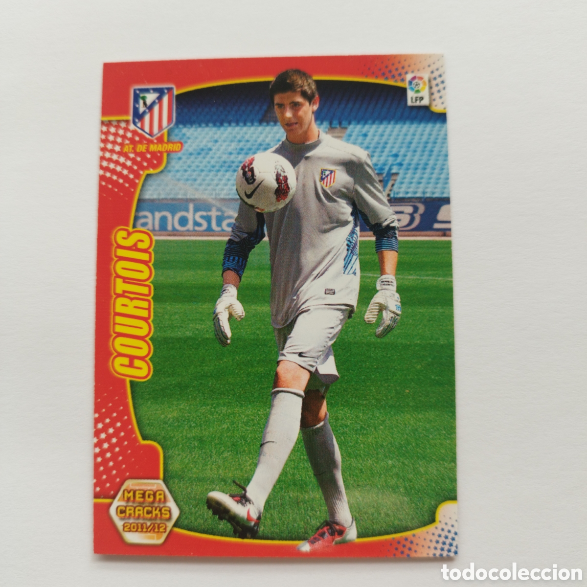 Cromos de F&uacute;tbol: MEGACRACKS PANINI MGK 11 12 2011 2012 ATLETICO DE MADRID N&deg;20 BIS COURTOIS ,MUY BUEN ESTADO