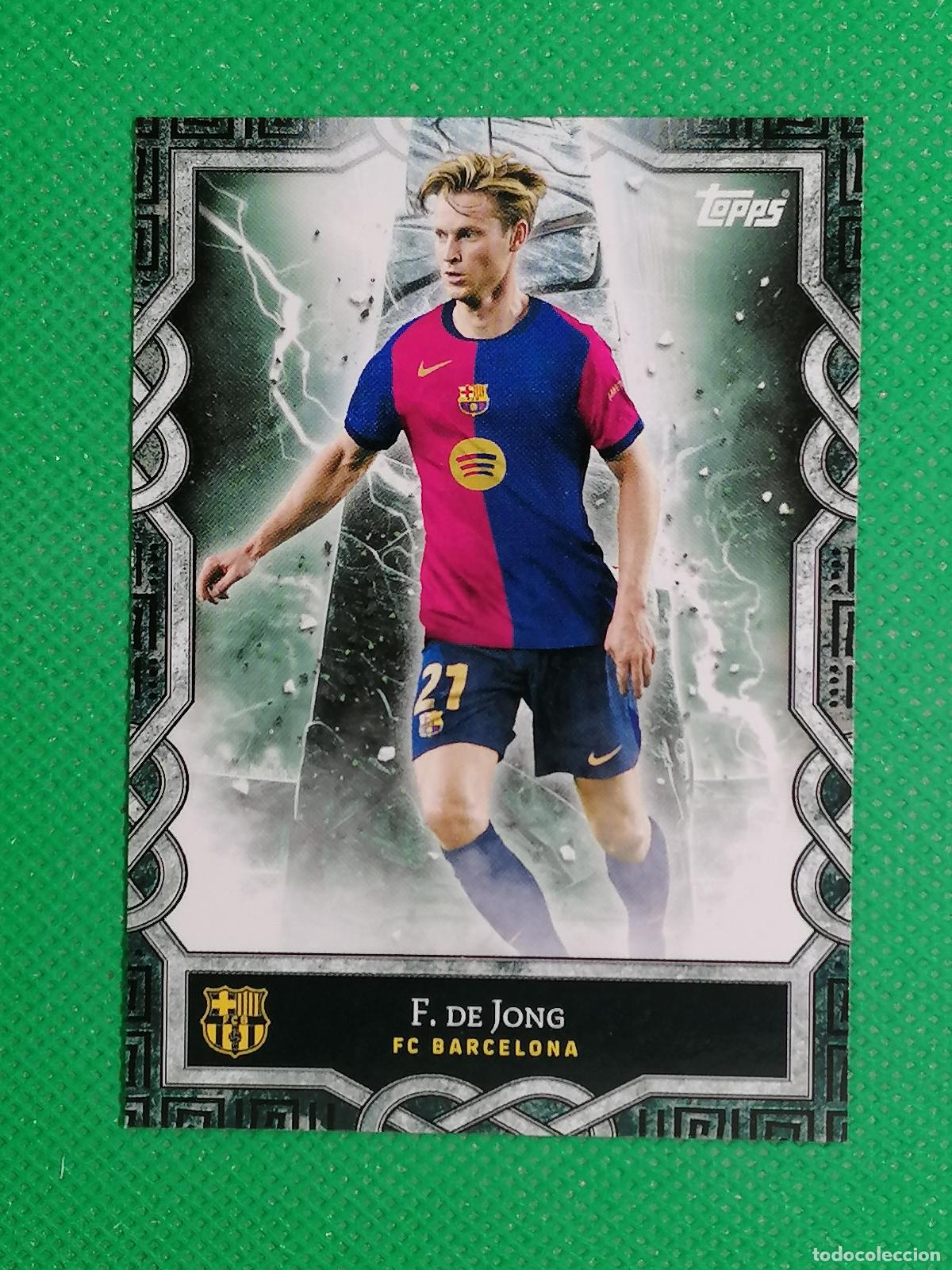 Figurine di Calcio: MO - 8 F. DE JONG MONOLITH ⚽ BARCELONA FAN SET TOPPS 2024 2025 24 25 ⚽