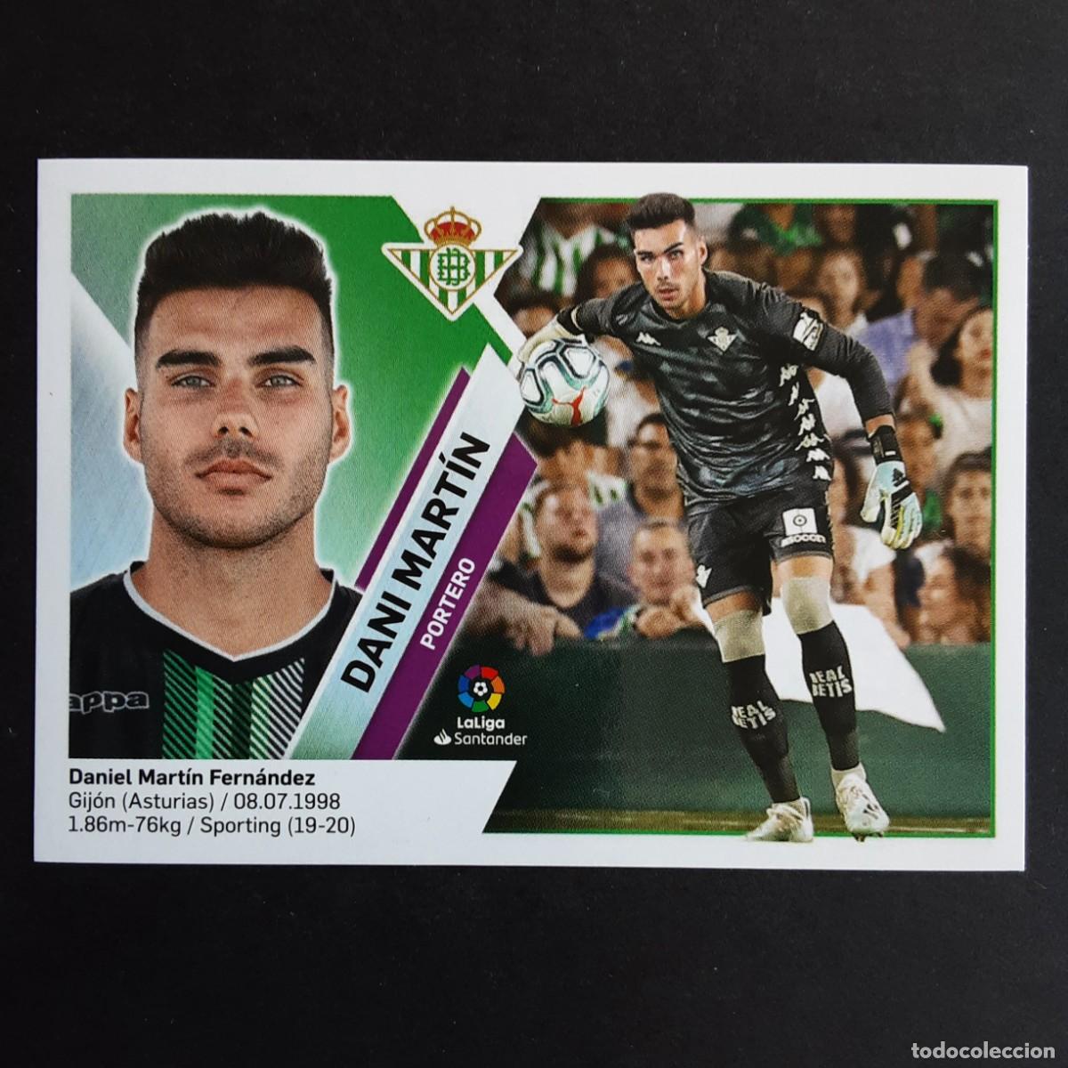 Cromos de F&uacute;tbol: CROMO LIGA 2019 2020 19 20 COLECCIONES ESTE PANINI N&ordm;1 DANI MARTIN-BETIS NUNCA PEGADO