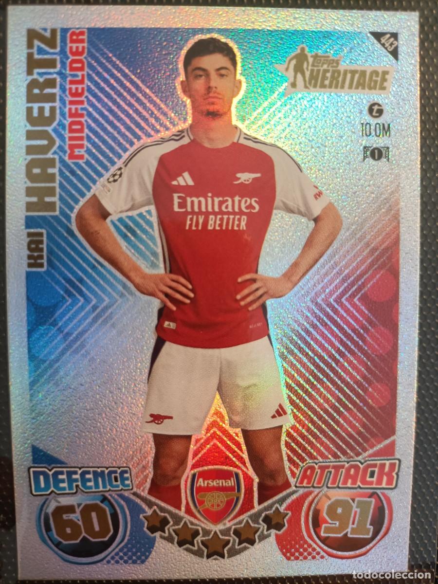 Fu&szlig;ball-Sticker: N&ordm; 443 Kai Havertz Topps Heritage Arsenal Match Attax 24 25