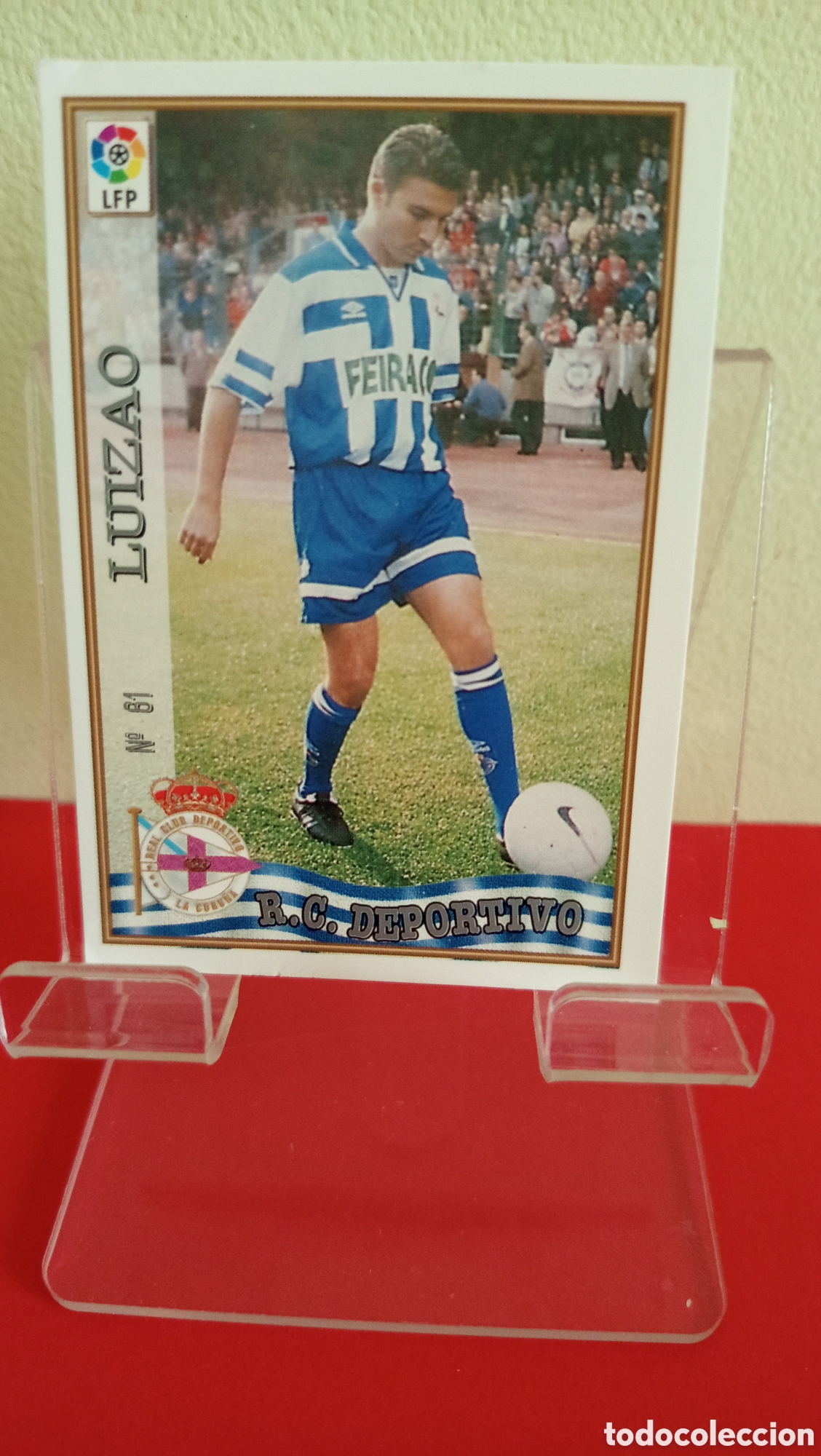 Cromos de F&uacute;tbol: ❇️ CROMO TRADING CARD LUIZAO DEPORTIVO DE LA CORU&Ntilde;A 61 1997 1998 97 98 FICHAS LIGA MUNDICROMO ❇️