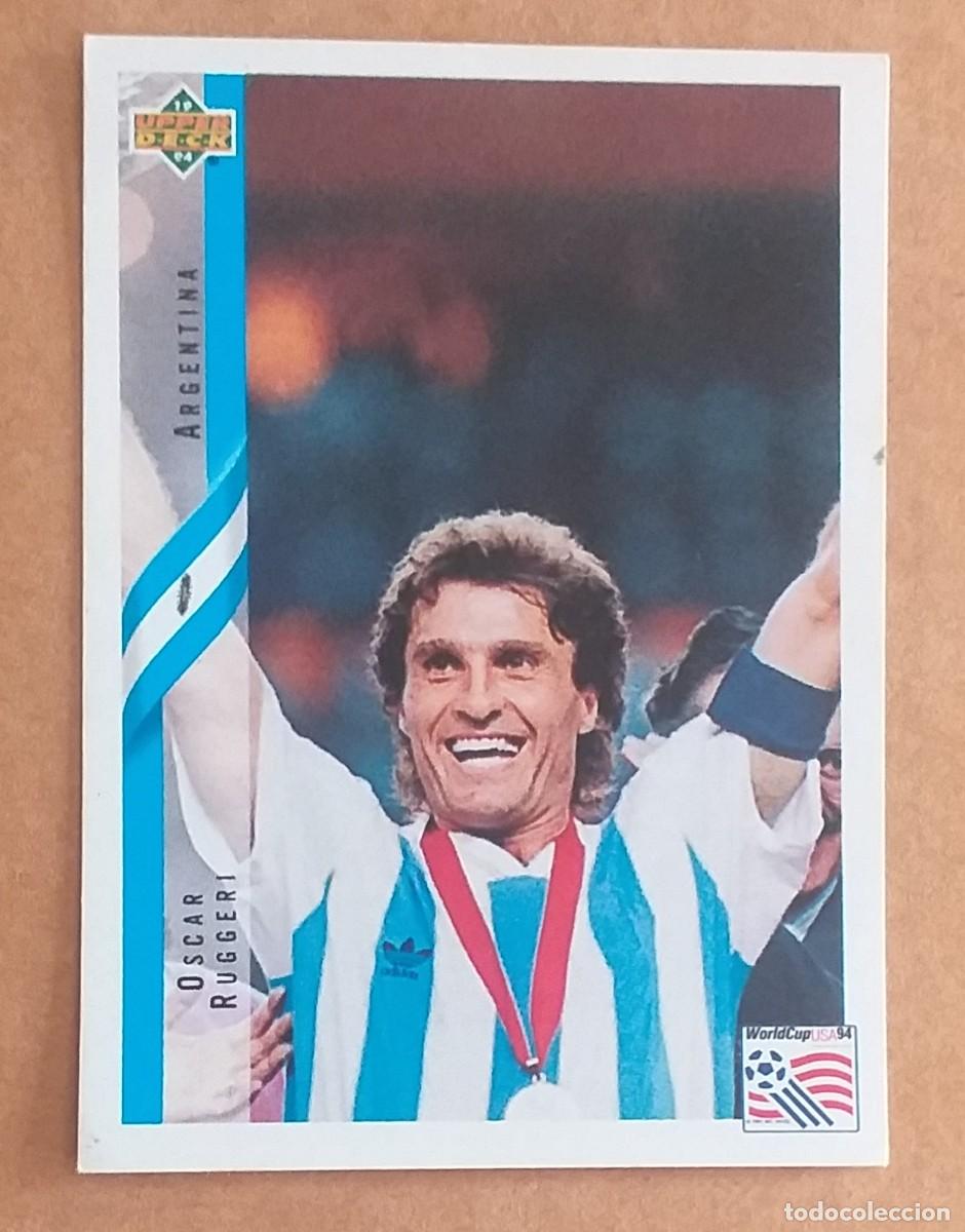 Cromos de f&uacute;tbol: CROMO ADHESIVO n&ordm; 147 &Oacute;SCAR RUGGERI ARGENTINA WORLD CUP USA 94 UPPER DECK. Nuevo y sin pegar.