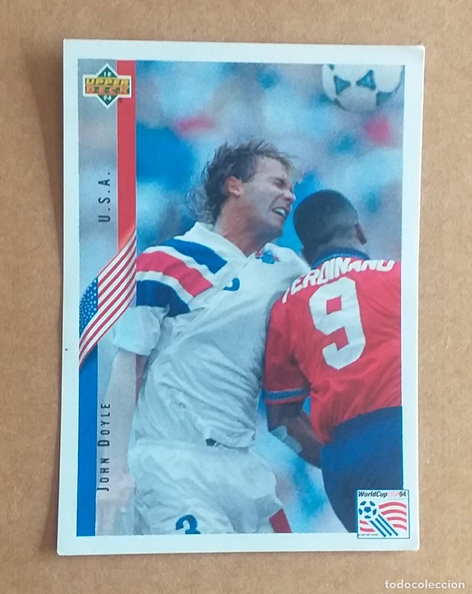 Cromos de f&uacute;tbol: CROMO ADHESIVO n&ordm; 5 JOHN DOYLE U.S.A. WORLD CUP USA 94 UPPER DECK. Nuevo y sin pegar.