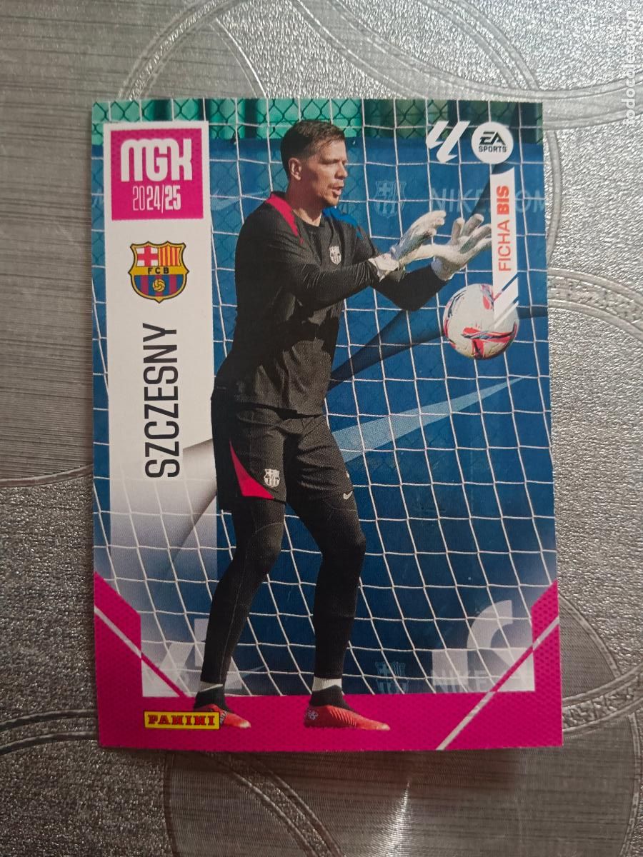Cromos de f&uacute;tbol: MEGACRACKS MGK 2024 2025 24 25 LA LIGA N&ordm; 74 BIS SZCZESNY BARCELONA LAST MOMENT NUEVO
