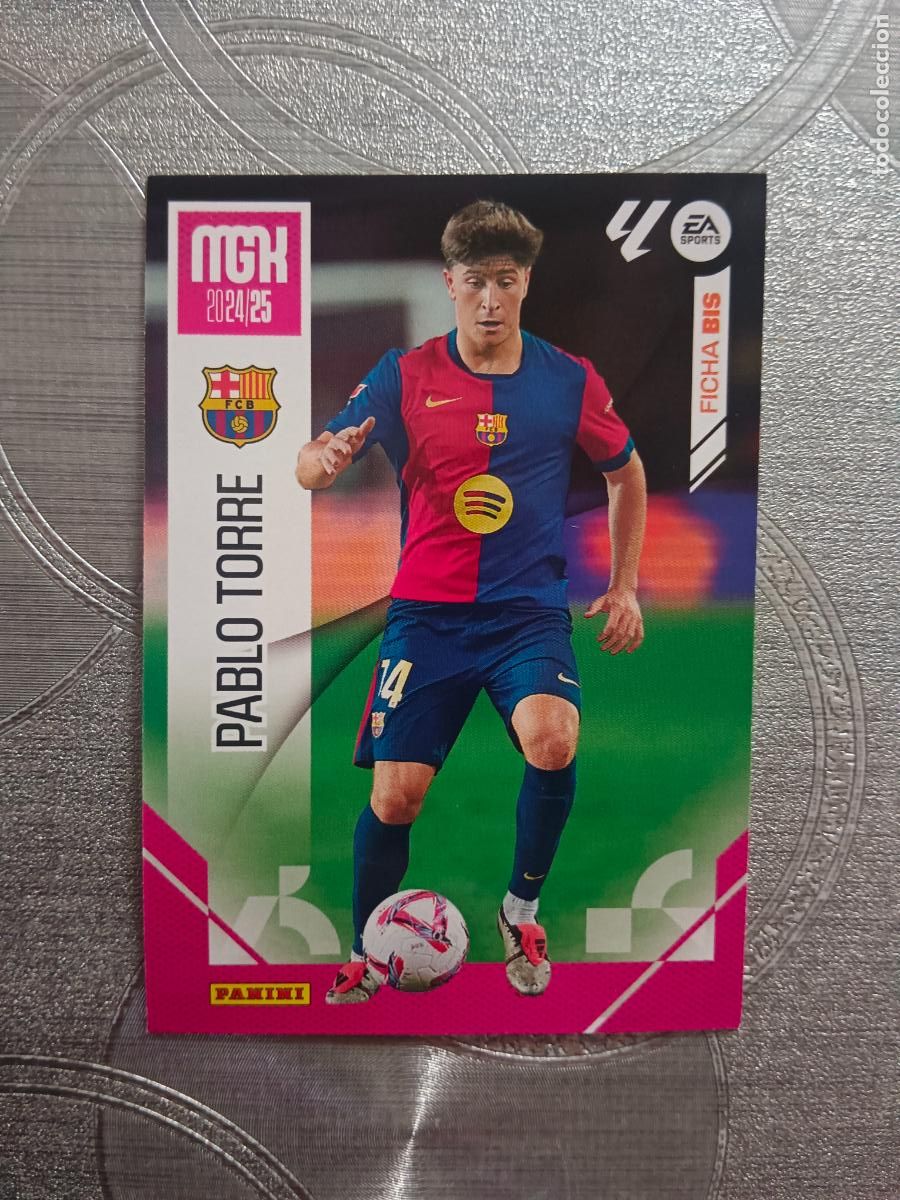 Cromos de f&uacute;tbol: MEGACRACKS MGK 2024 2025 24 25 LA LIGA N&ordm; 86 BIS PABLO TORRE BARCELONA LAST MOMENT NUEVO