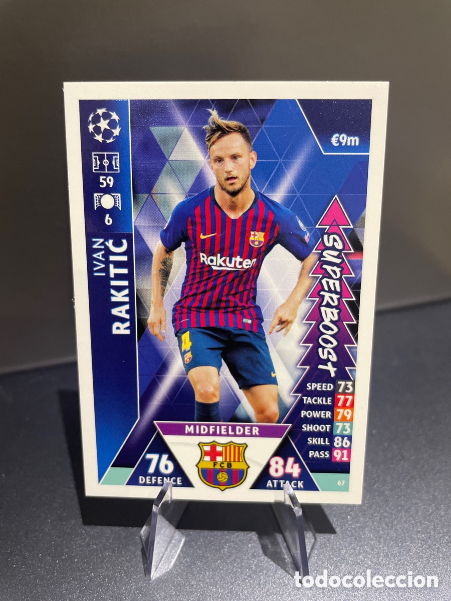 Cromos de F&uacute;tbol: Rakitic 67 Match Attax Road to Madrid 2019 Topps