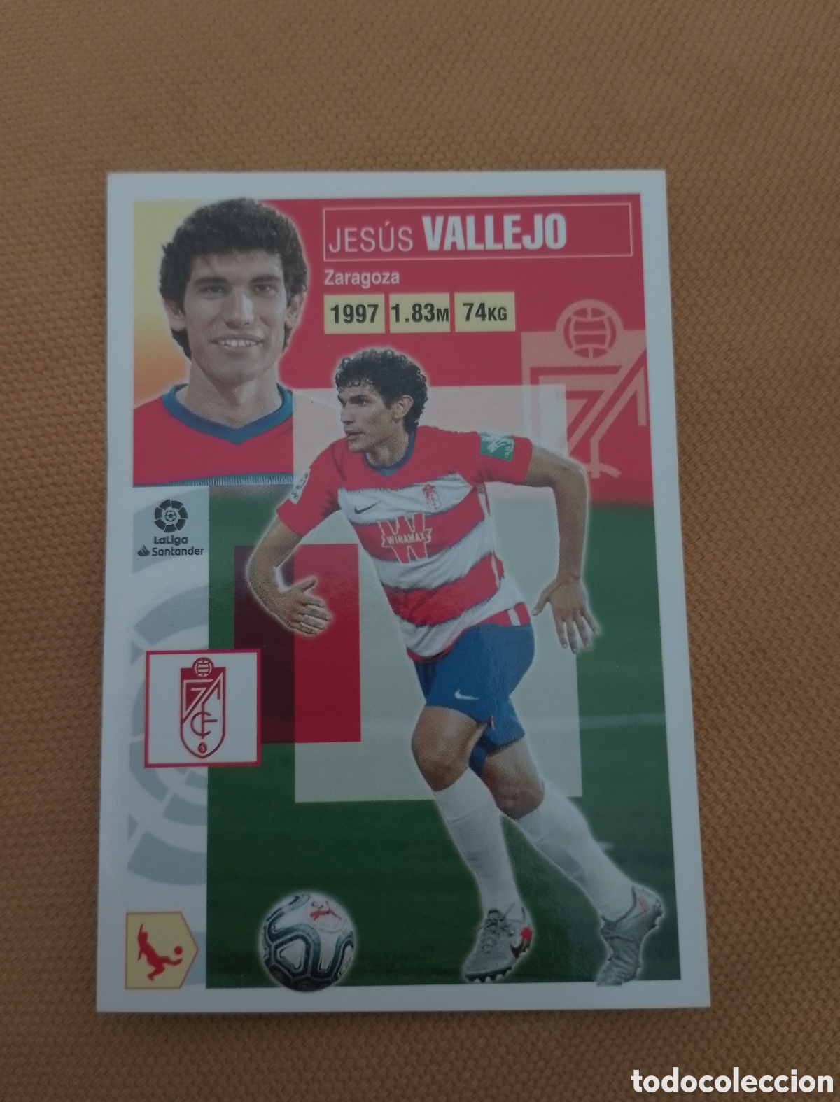 Cromos de f&uacute;tbol: Vallejo 5 Bis Granada Ediciones Este 20-21 - Foto 1